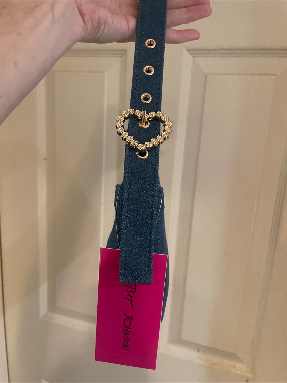 Betsey Johnson Denim Shoulder Bag - Picture 3 of 6